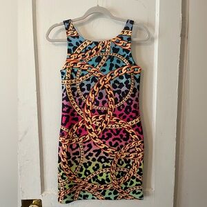 Chesley - Cheetah & Chains Night Out Dress
